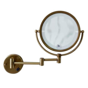 501Зеркало косметическое Boheme Medici настенное с подсветкой (3Х) бронза БРОНЗА BOHEME