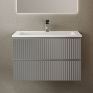 Тумба с раковиной RAVAL Coste 80 светло-серая