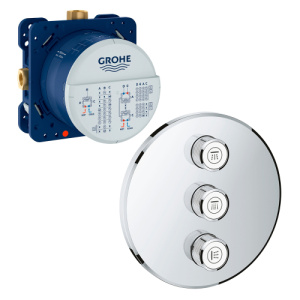 Переключатель потоков встраиваемый с монтажной частью Grohtherm SmartControl Grohe 29122000+35600000