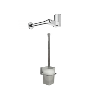 Набор Accoona 125 хром Бумагодержатель открытый+Ершик