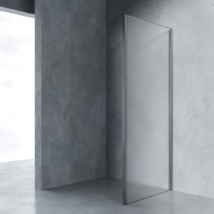 Боковая стенка AVS Вектор 90 см профиль оружейная сталь, стекло матовое